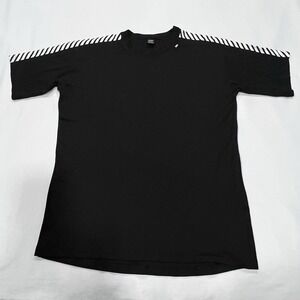 Helly Hansen Men Lifa Short Sleeve T Shirt Base Layer Active Wear Black Size XL